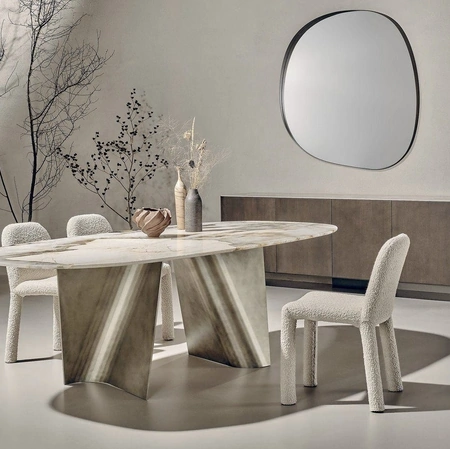 Tavolo in marmo Patagonia Blow di Nature Design