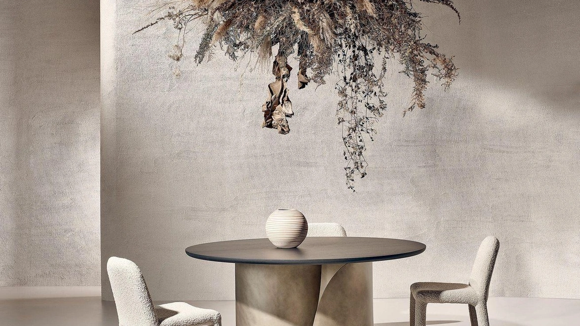 Tavolo Sail in Noce Americano e metallo di Nature Design