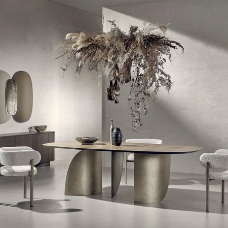 Tavolo Sail in Noce Americano e metallo di Nature Design