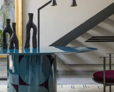 Tavolo rotondo Shape Laccato di Mogg