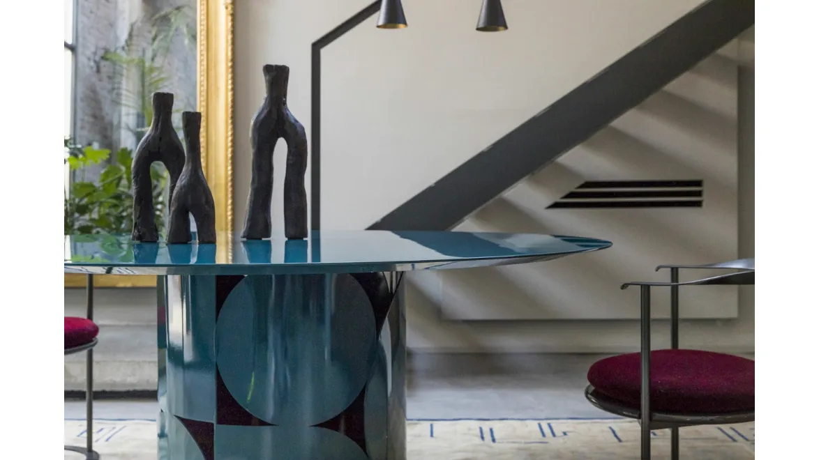 Tavolo rotondo Shape Laccato di Mogg