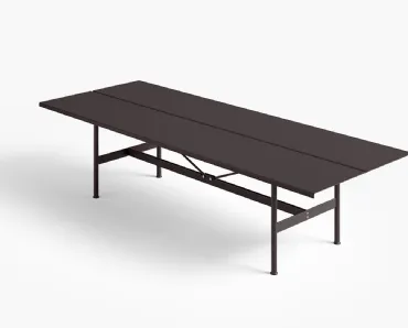 Tavolo Zinco in metallo laccato di Desalto