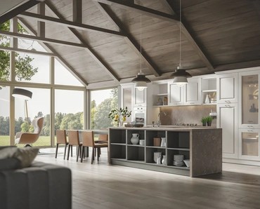 Cucina Classica Contea con isola di Home Cucine