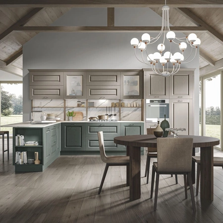 Cucina Classica Contea con penisola di Home Cucine