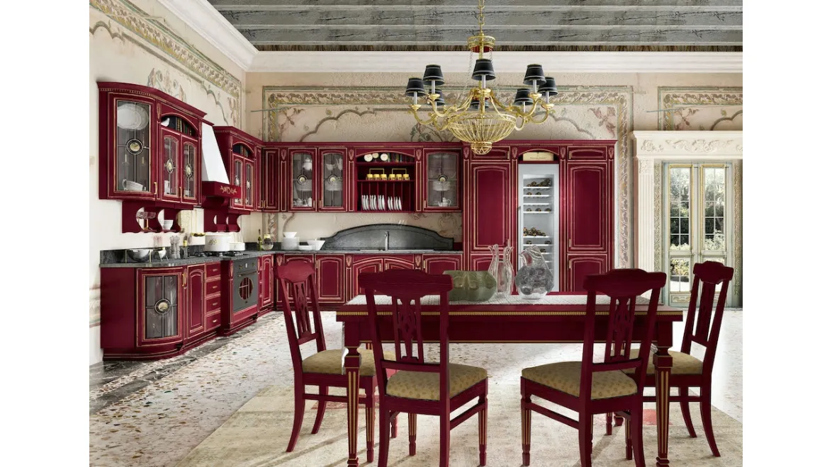 Cucina Classica Gold Elite angolare di di Home Cucine