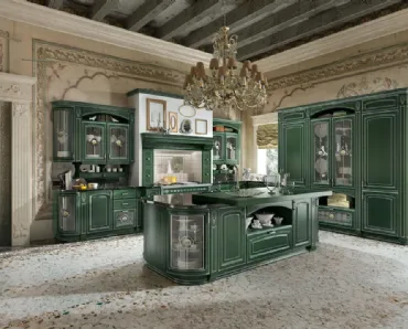Cucina Classica Gold Elite con isola di Home Cucine