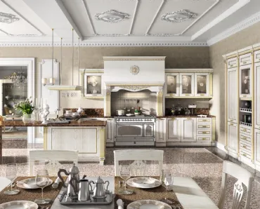 Cucina Classica Imperial con penisola di Home Cucine
