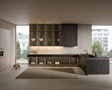 Cucina Design con penisola C05 di Copat Life