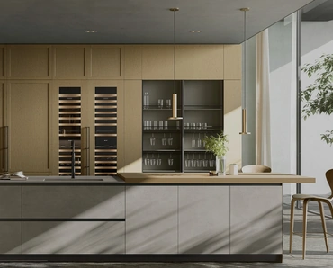 Cucina Design Life Projects 11 con isola di Copat Life