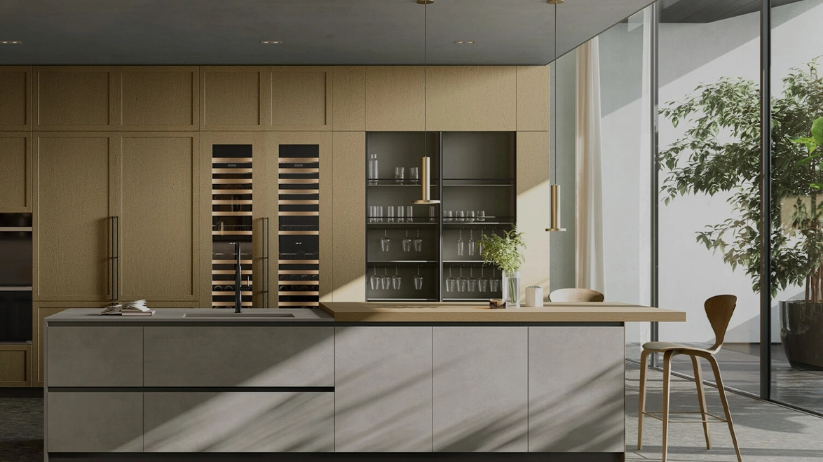 Cucina Design Life Projects 11 con isola di Copat Life