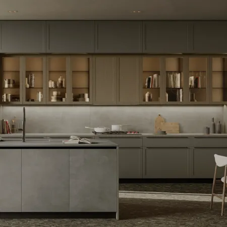 Cucina Design Life Projects 11 con penisola di Copat Life