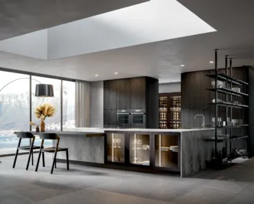 Cucina Moderna Aura con penisola di Home Cucine