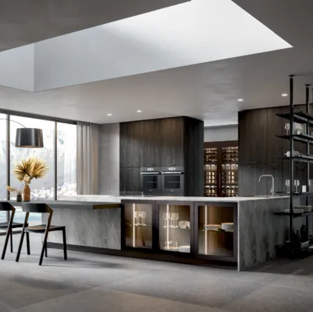 Cucina Moderna Aura con penisola di Home Cucine