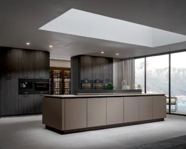 Cucina Moderna Aura con isola di Home Cucine