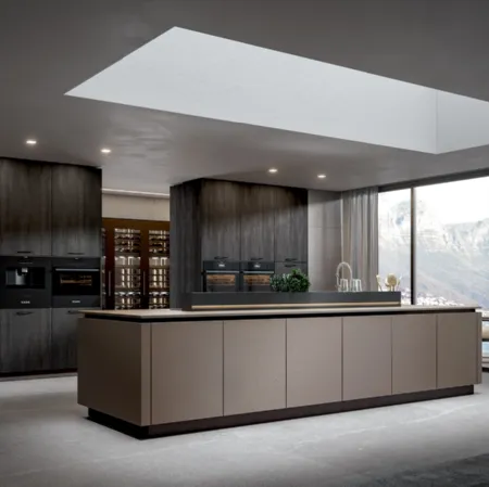 Cucina Moderna Aura con isola di Home Cucine