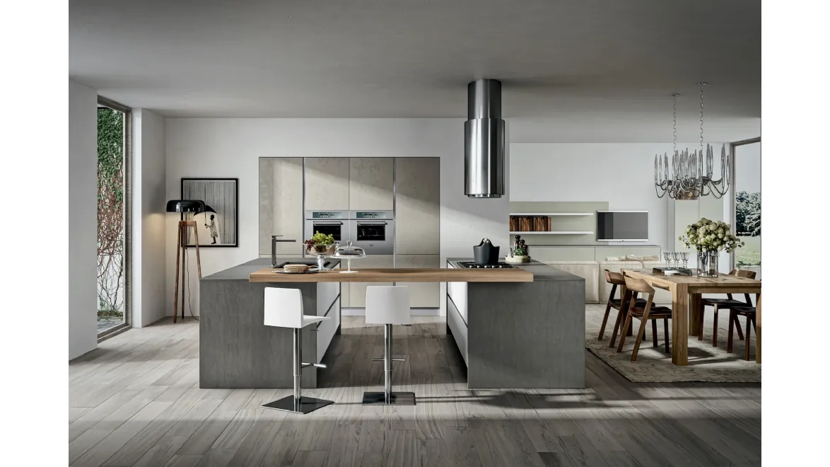 Cucina Moderna Cartesia con doppia isola di Home Cucine