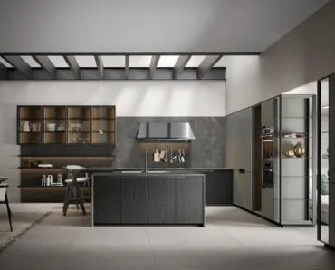 Cucina Moderna E04 Eclettica Polis 02 di Scandola