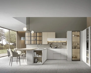 Cucina Moderna E02 Eclettica Continuum 01 di Scandola