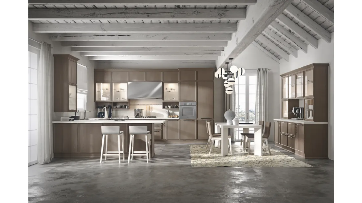 Cucina Moderna Estetica con penisola di Home Cucine