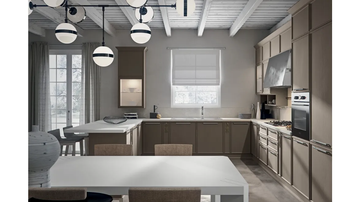 Cucina Moderna Estetica con penisola di Home Cucine