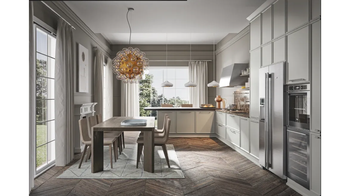 Cucina Moderna Etica Estetica con penisola di Home Cucine