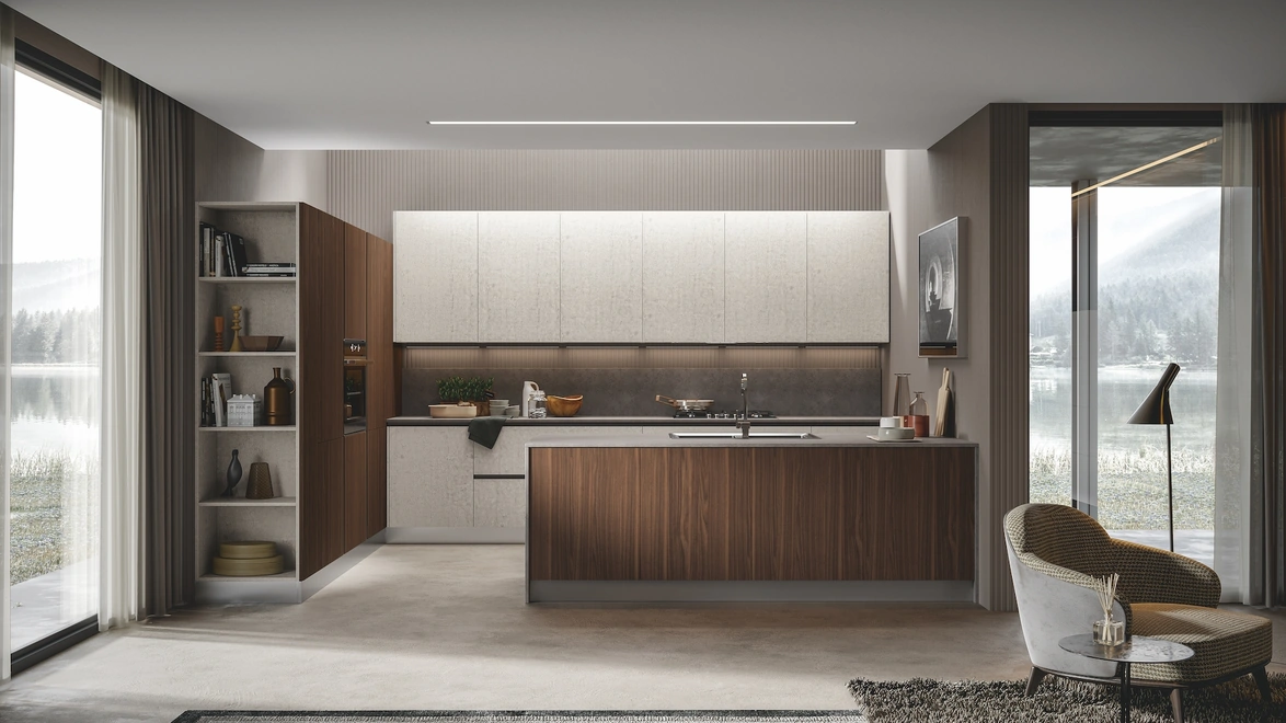 Cucina Moderna Genesi con penisola di Home Cucine