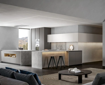 Cucina Moderna Infinity con penisola di Home Cucine