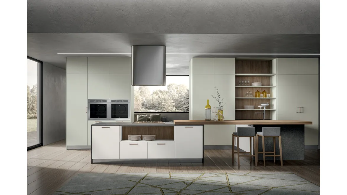 Cucina Moderna Klee con penisola di Home Cucine