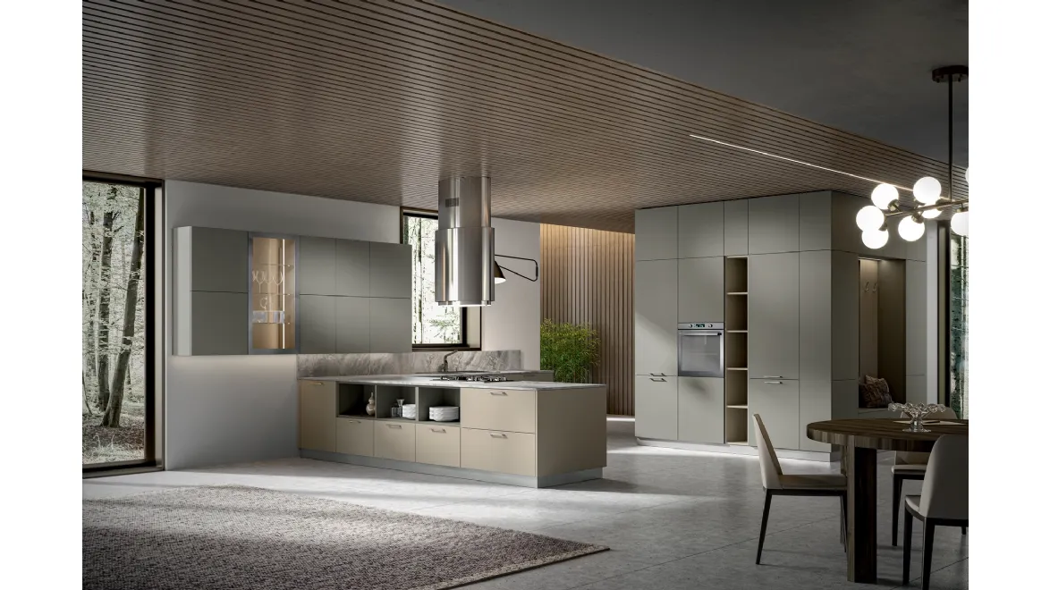 Cucina Moderna Klee con penisola di Home Cucine