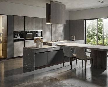 Cucina Moderna Logos con isola di Home Cucine