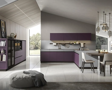 Cucina Moderna Logos con penisola di Home Cucine