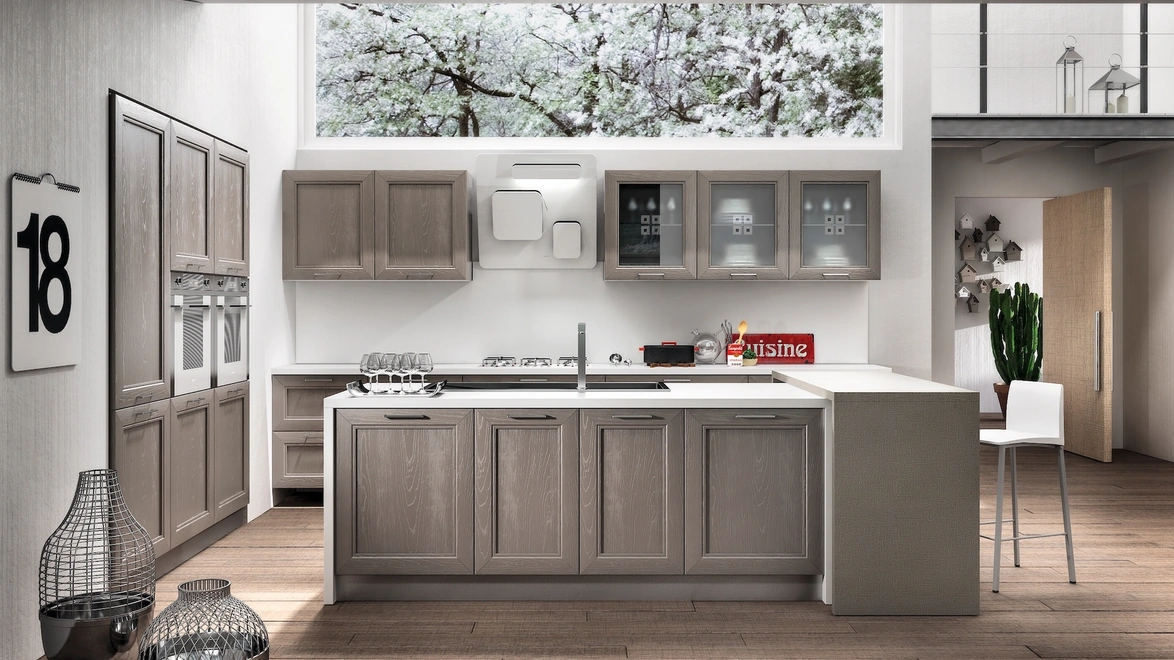 Cucina Moderna Metropoli con isola di Home Cucine