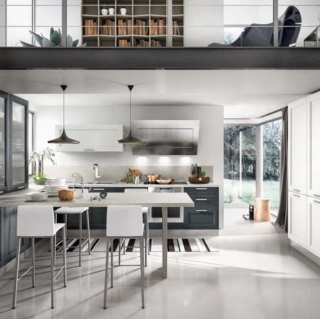 Cucina Moderna Metropoli con penisola di Home Cucine