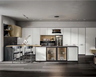 Cucina Moderna Nexa con penisola di Home Cucine