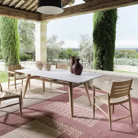 Sedia Eidos in teak naturale di Gervasoni